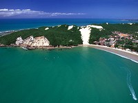 La plage de Ponta Negra à Natal